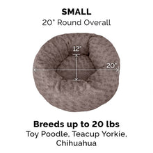 Load image into Gallery viewer, Babineaux Deep Dish Curly Fur Plush Donut Bolster