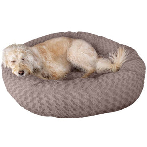 Babineaux Deep Dish Curly Fur Plush Donut Bolster