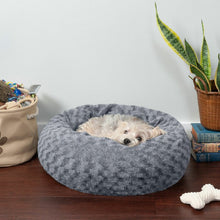 Load image into Gallery viewer, Babineaux Deep Dish Curly Fur Plush Donut Bolster
